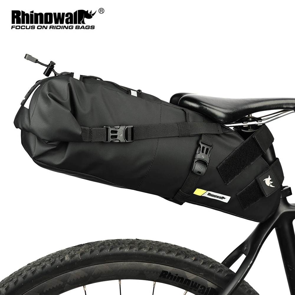 Cycling Commuter Backpack Waterproof - Rhinowalk-防水自転車サドルバッグ,10l,13l,折りたたみ式リアバッグ,マウンテンバイクまたはロードバイク用,屋外旅行用
