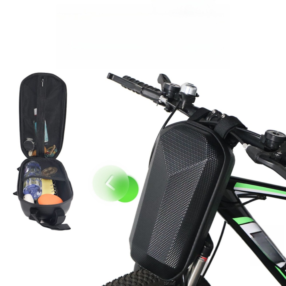 Cycling Commuter Backpack Waterproof - スクーター自転車バッグ大型スケートボード防水ハードバッグシェルフロントバッグ電動サイクリング用容量大電話収納アクセサリー