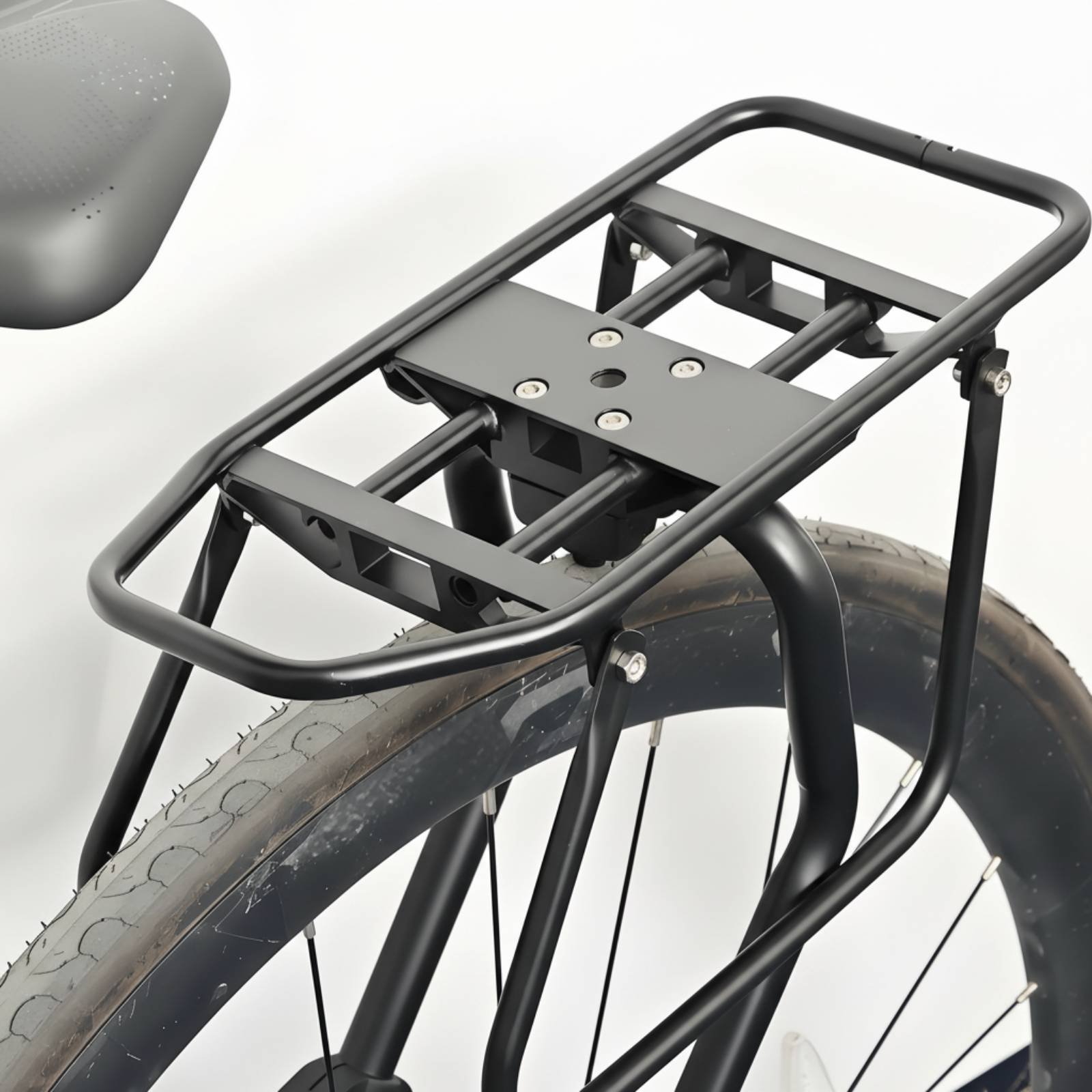 Cycling Commuting - サイクルリアラック 軽量アルミニウム合金製リアバイクパニアラック 通勤用ヘビーデューティー調整可能サイクルキャリア