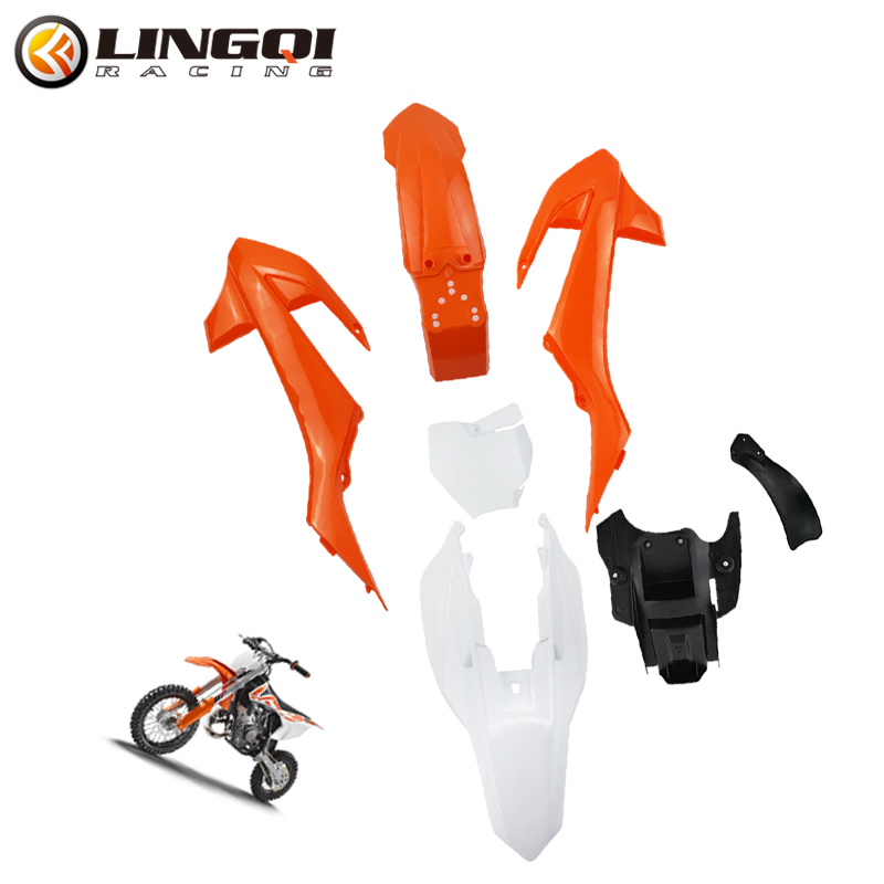 Fender Mudguard Set - Lingqi-オートバイ用のボディキット,プラスチックフェンダー,kt用のマッドガード,50,db20,ジュニア,タイト,kt50