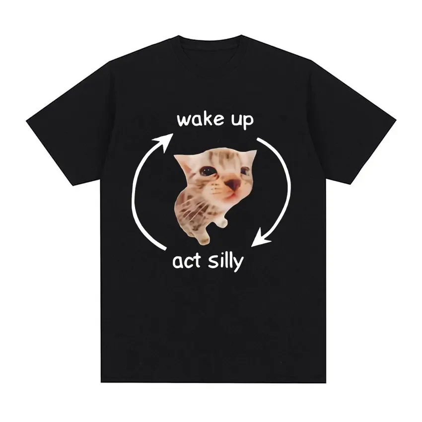 Cycling Quote - レディース キュートな猫のミーム サイクル クオート グラフィックプリント Tシャツ