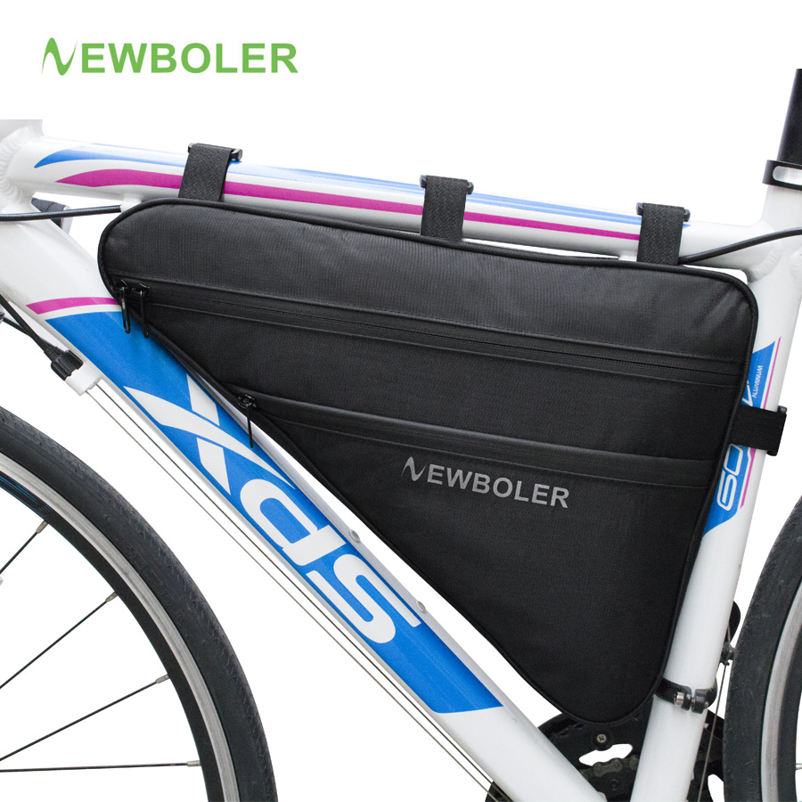 Cycling Commuter Backpack Waterproof - NEWBOLER 大型自転車トライアングルバッグ自転車フレームフロントチューブバッグ防水サイクリングバッグパニア電動自転車ツールバッグアクセサリー XL