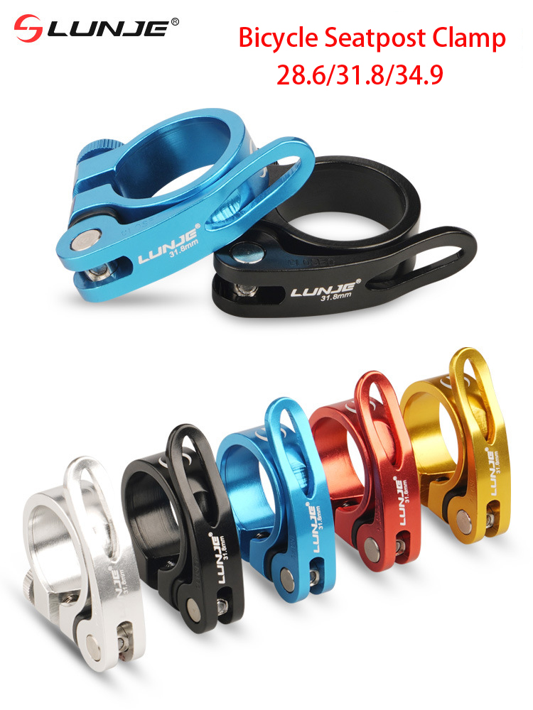 Commuting By Bike - 自転車シートポストクランプ,アルミニウム合金,28.6mm, 31.8mm, 34.9mm