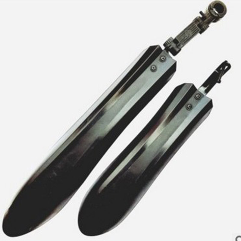 Fender Mudguard Set - バイクマッドガードセット クイックリリース PP フロント＆リアフェンダー マウンテンバイク用幅広延長スプラッシュガード