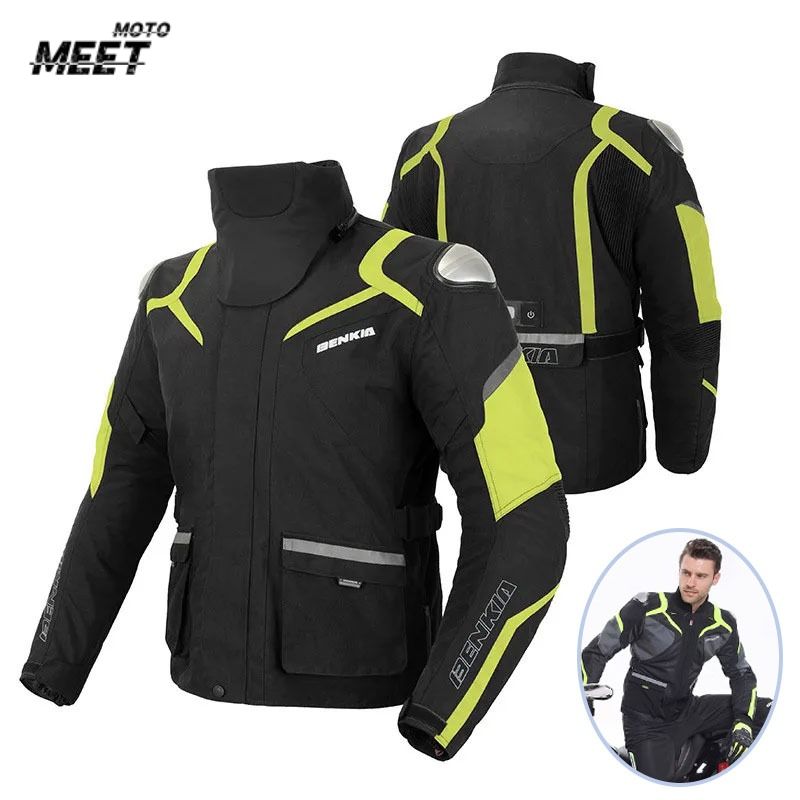 オートバイジャケット防寒防水暖かいモトクロスサイクリングジャ - Cycling Commute Jacket のレビューと価格