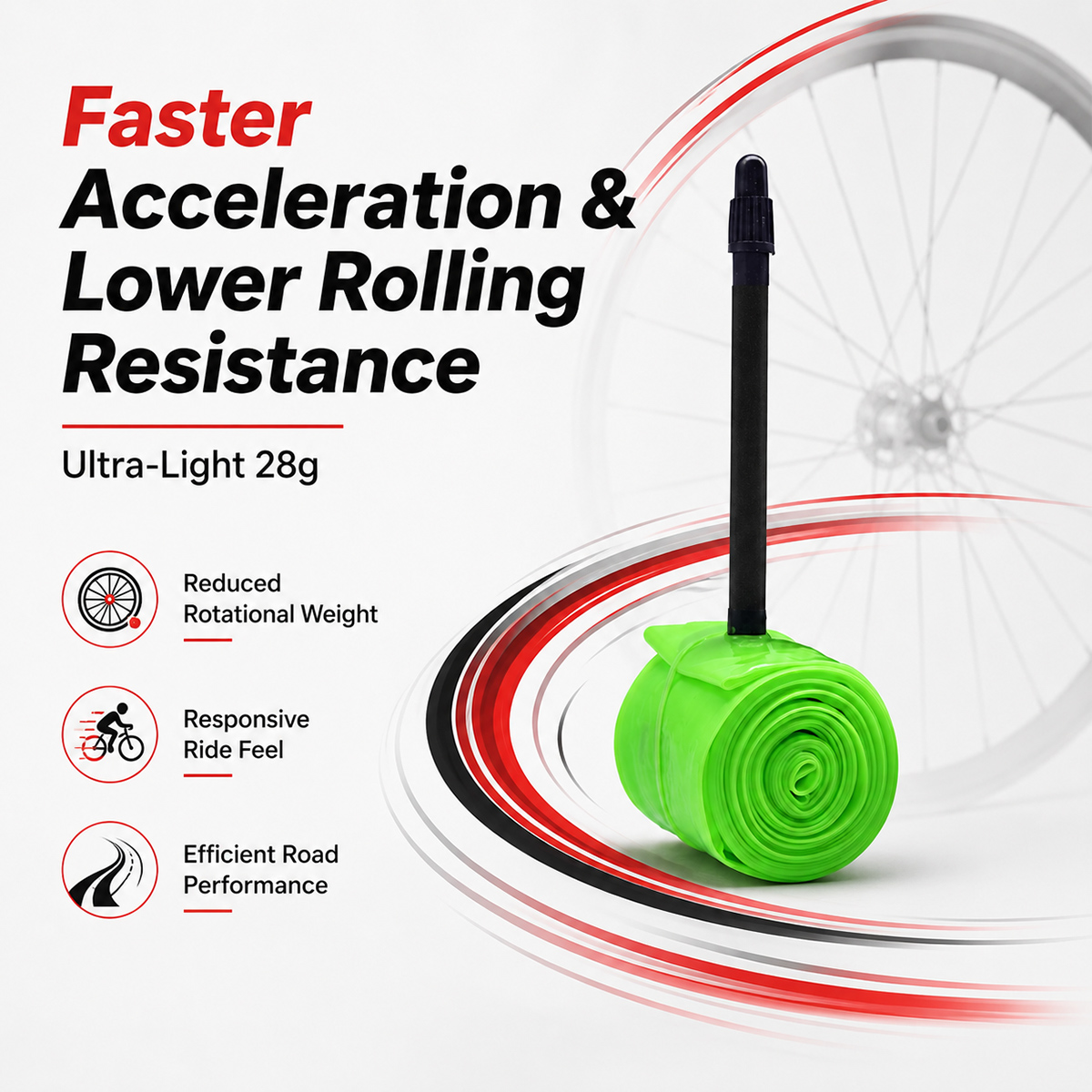 PINMOAP 軽量TPU製自転車用チューブ 700C 18 - Inner Tube 700C のレビューと価格