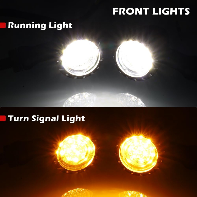 オートバイ弾丸 LED フロントリアターンシグナルライト S - Bike Light Front Rear のレビューと価格
