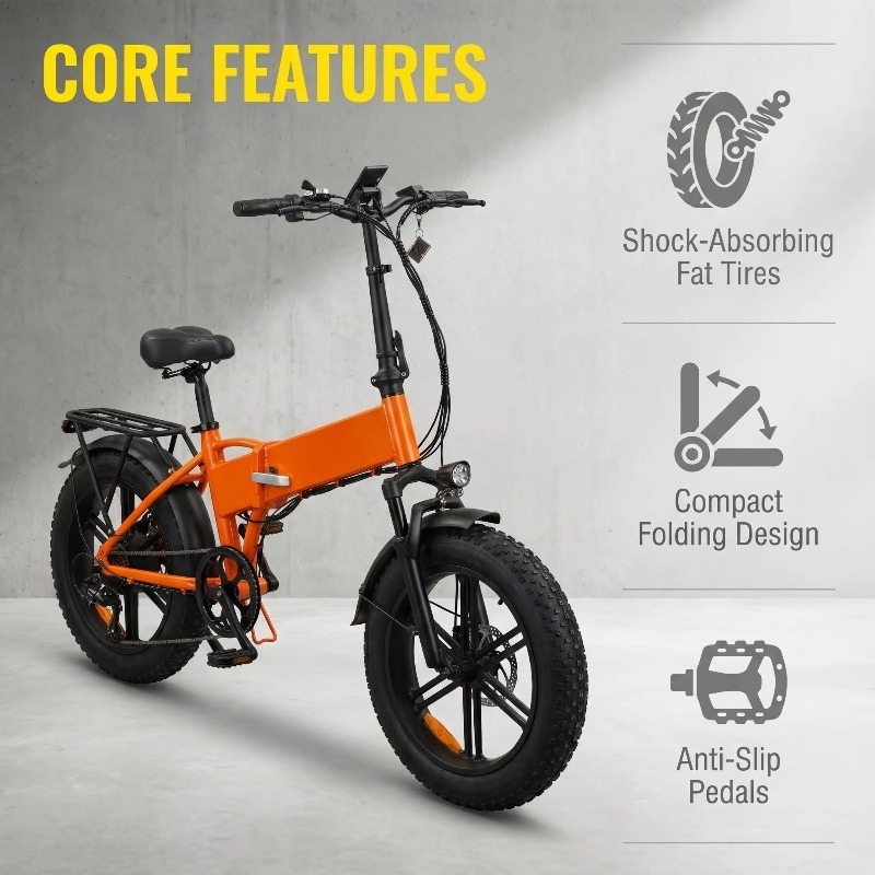 ポータブル折りたたみ式20インチ電動マウンテンバイク500W - Cycling Commuting のレビューと価格