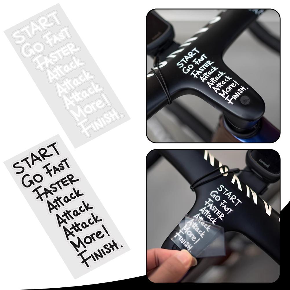 サイクリングモチベーション引用ステッカー ゴーファストアタッ - Cycling Quote のレビューと価格