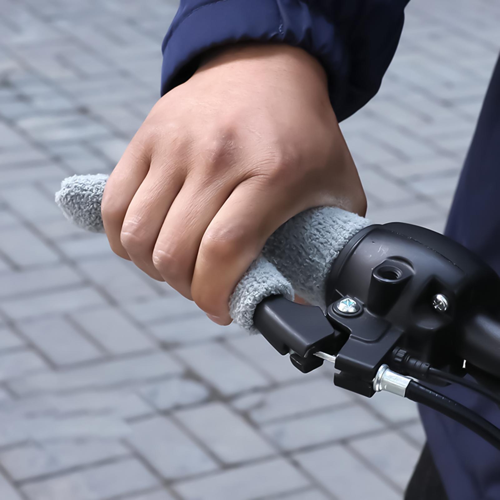 オートバイのハンドルグリップカバー伸縮性のある寒い冬サイクリ - Cycling Commuting のレビューと価格