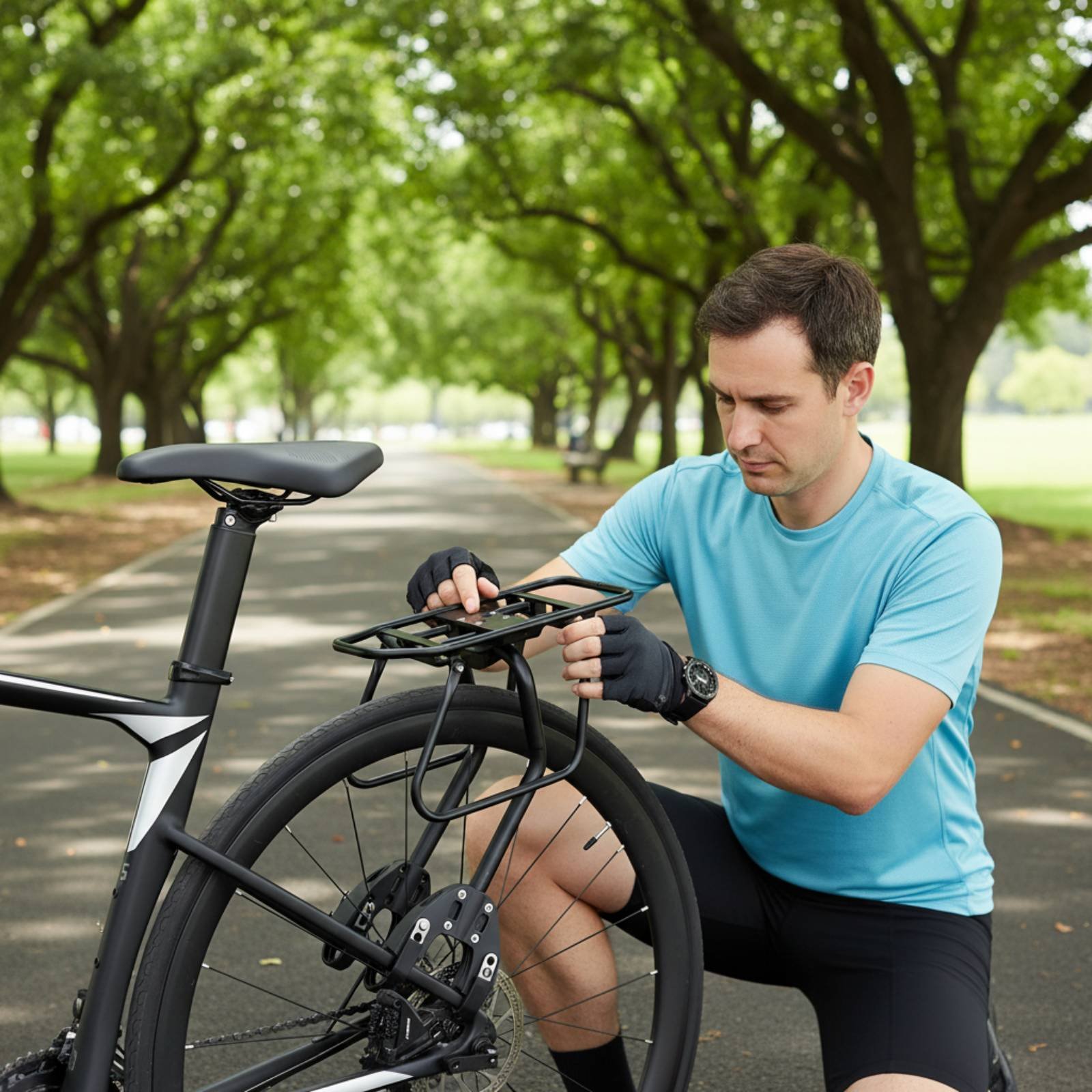 サイクルリアラック 軽量アルミニウム合金製リアバイクパニアラ - Cycling Commuting のレビューと価格