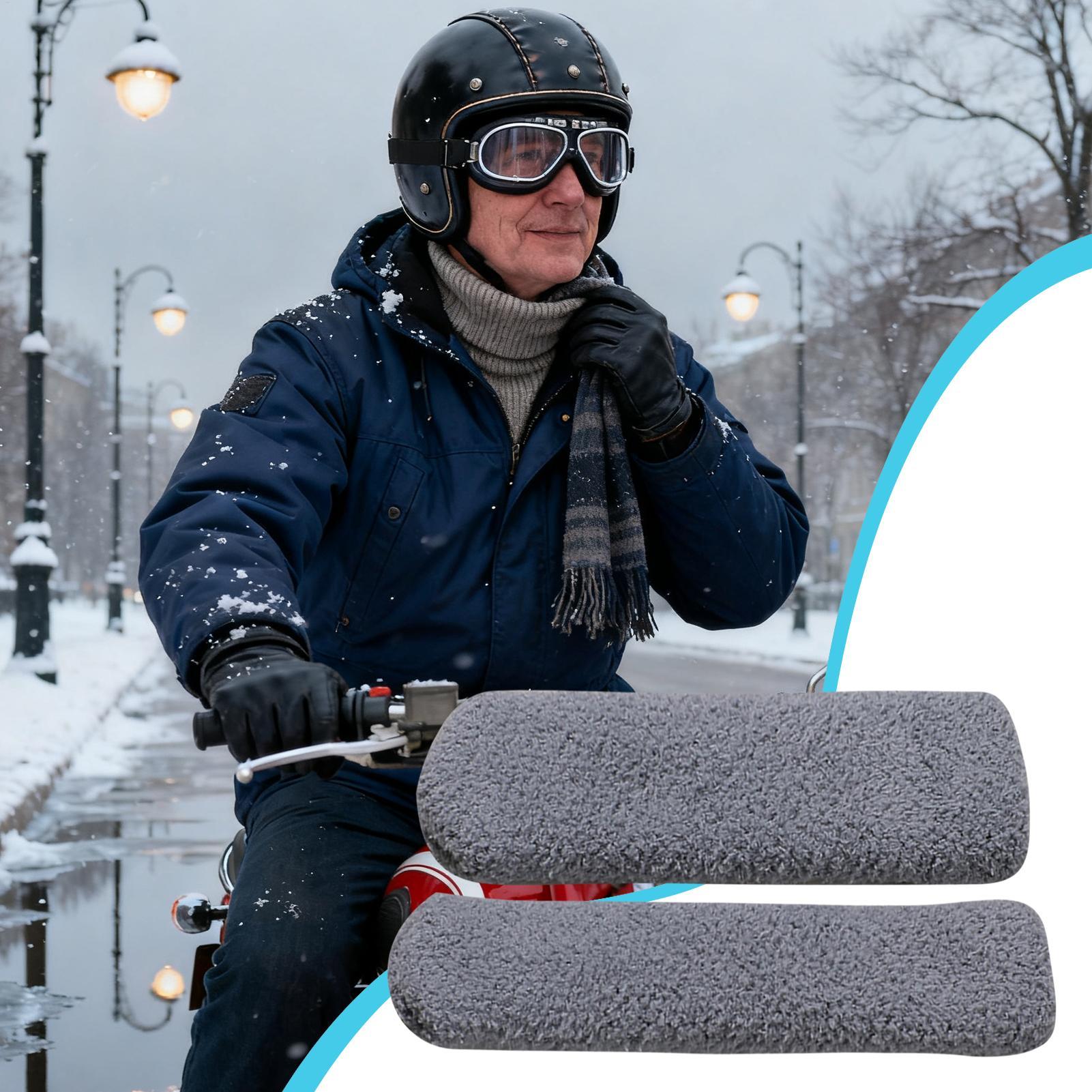 オートバイのハンドルバーカバー 暖かいソフト伸縮性のあるハン - Cycling Commuting のレビューと価格