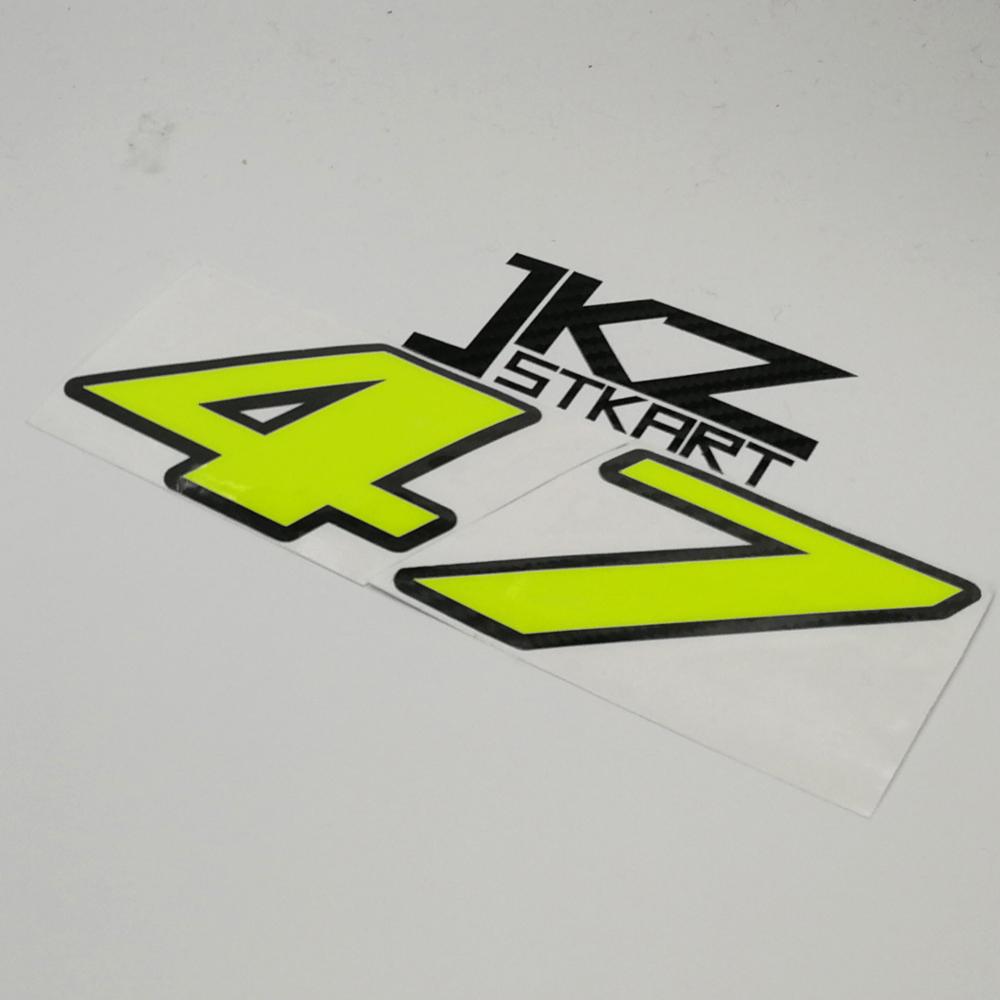 JKZ STKART ネオンナンバーステッカー 防水二層ビニ - Cycling Quote のレビューと価格