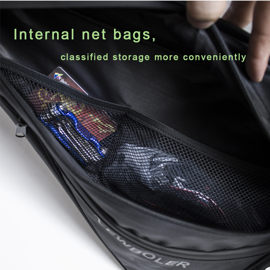 NEWBOLER 大型自転車トライアングルバッグ自転車フレー - Cycling Commuter Backpack Waterproof のレビューと価格