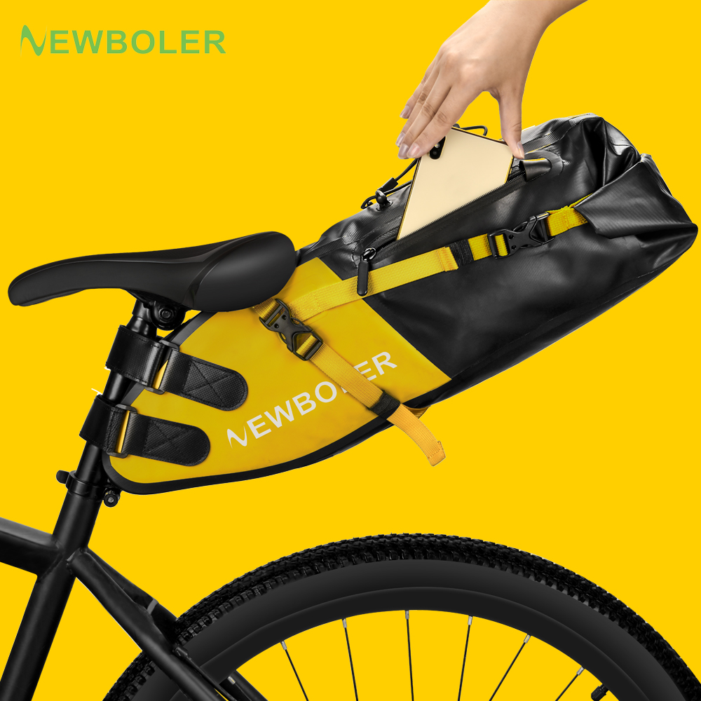 NEWBOLER バイクバッグ防水 13L 大容量自転車サド - Cycling Commuter Backpack Waterproof のレビューと価格