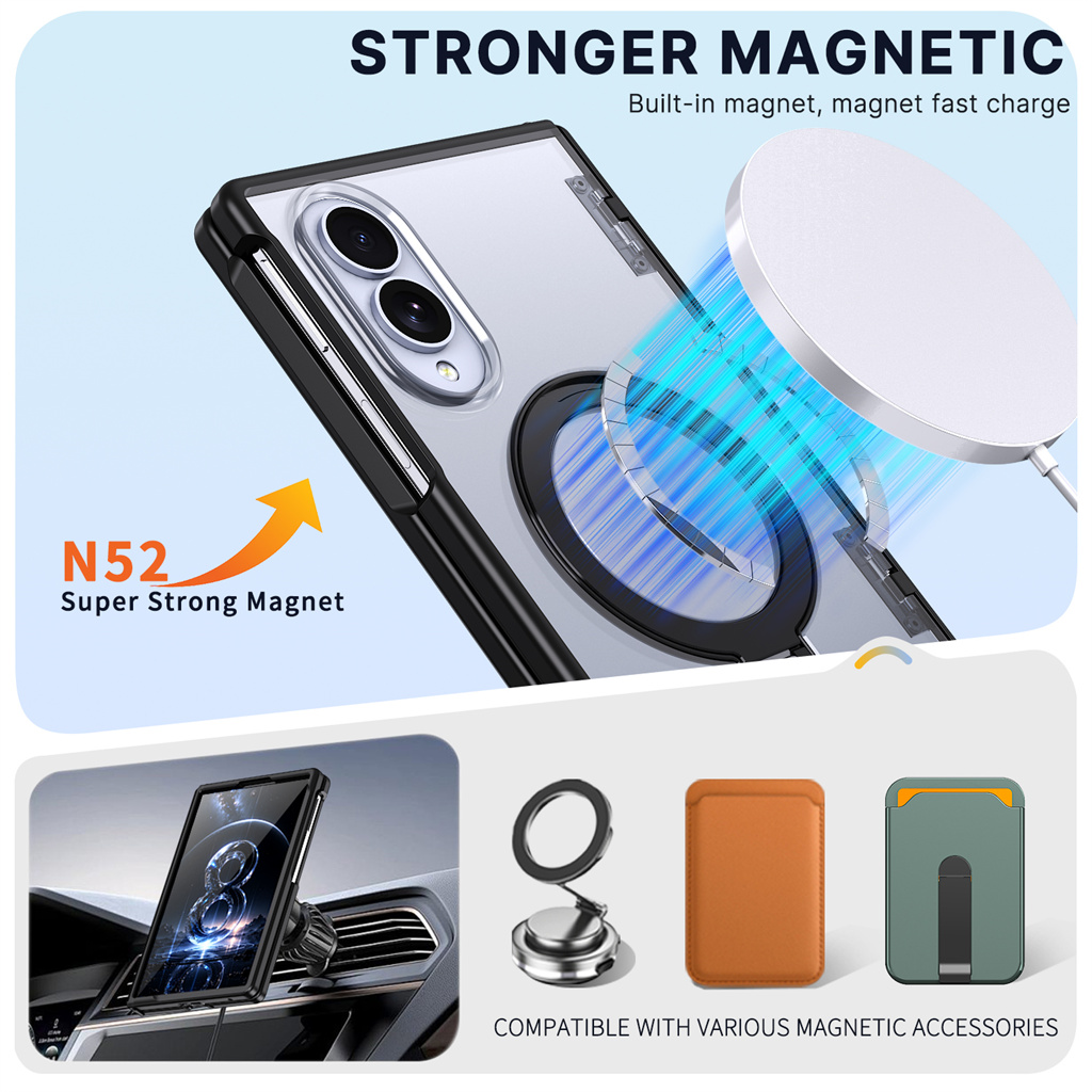 マグセーフ対応マット仕上げ 磁気ヒンジ保護 スマホケース サ - Kickstand Adjustable のレビューと価格