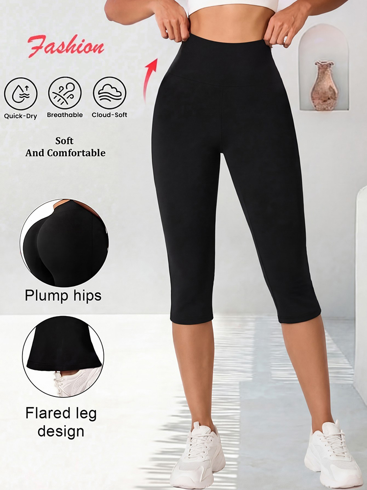 レディースハイウエスト7分丈スポーツヨガパンツ、お腹引き締め - Cycling Commute Pants のレビューと価格