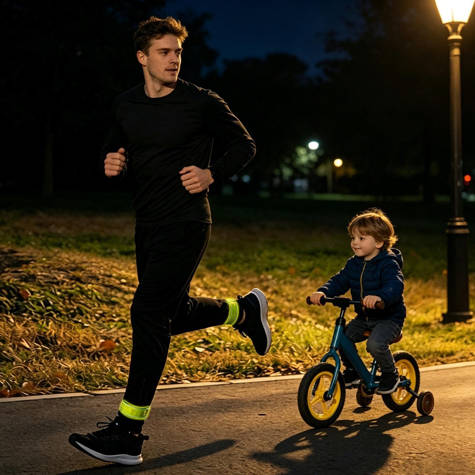 反射アンクルバンド付きバイクパンツストラップ、調節可能なサイ - Cycling Commute Pants のレビューと価格